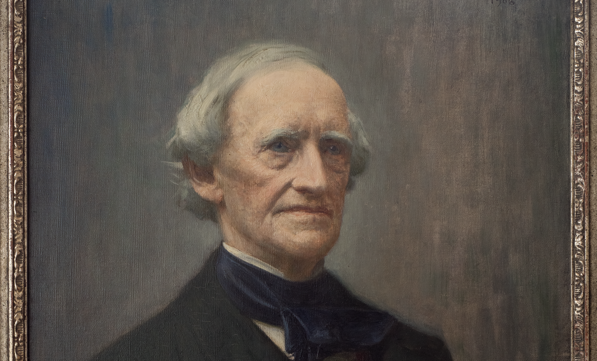 Porträtt av Charles Emil Hagdahl (efter fotografi), konstnär Robert Thegerström, 1908.