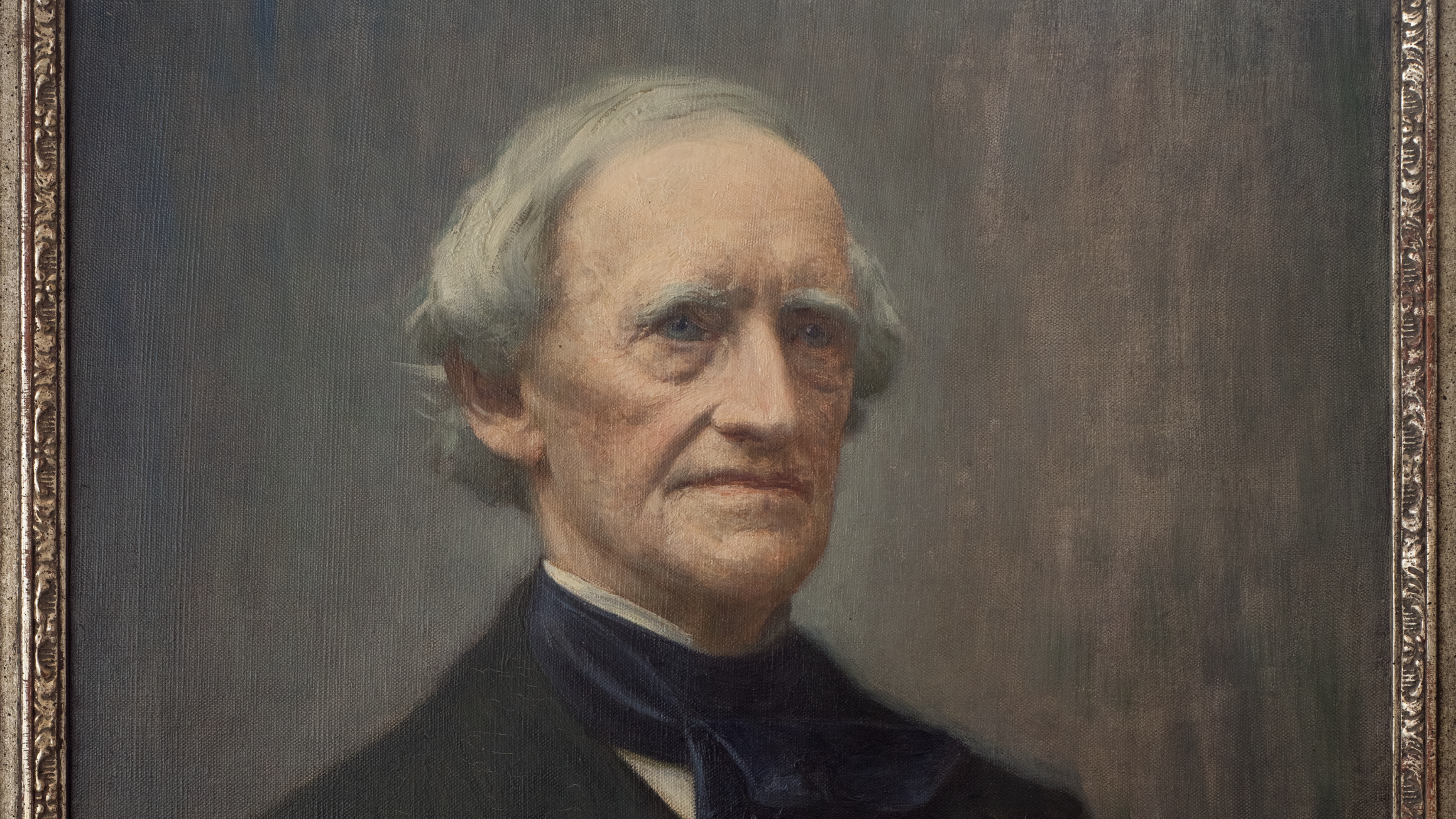 Porträtt av Charles Emil Hagdahl (efter fotografi), konstnär Robert Thegerström, 1908.